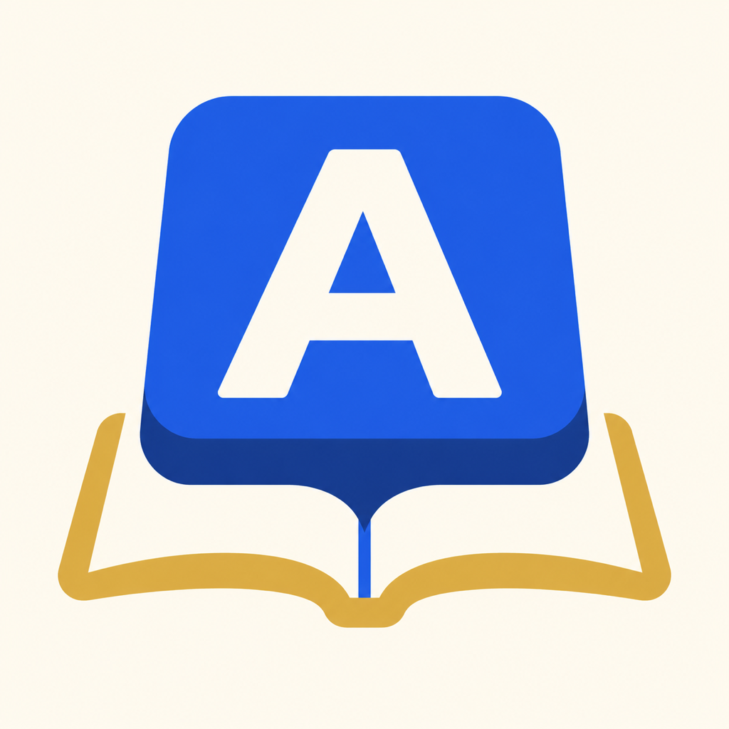 Aキーと本を組み合わせたタンレンのアイコン